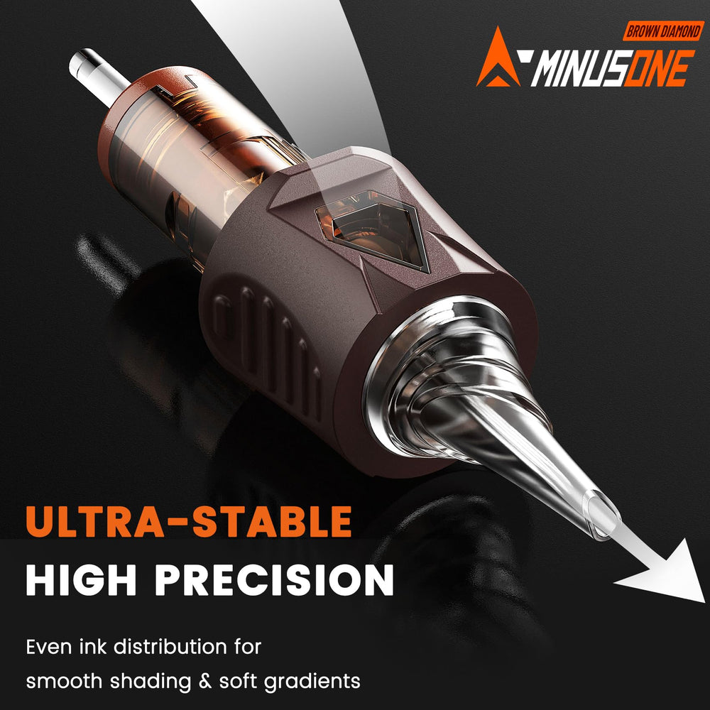 A-minusone 1203RL needle visual supports precise outlines and smooth ink flow.