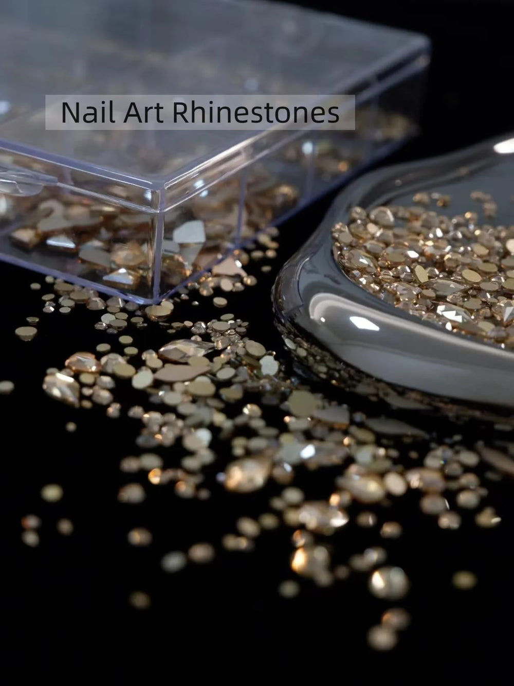 AMLAVIFISH nail art tweezers simplify precise placement.