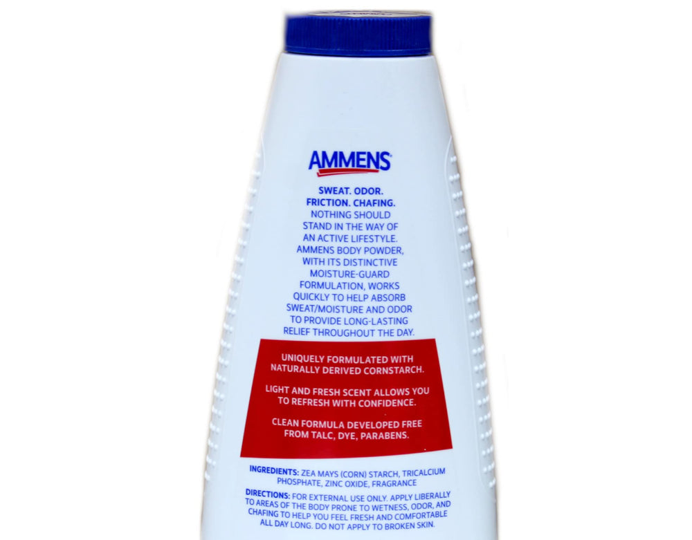 Ammens Body Powder Original keeps feet cool and dry for daily comfort.