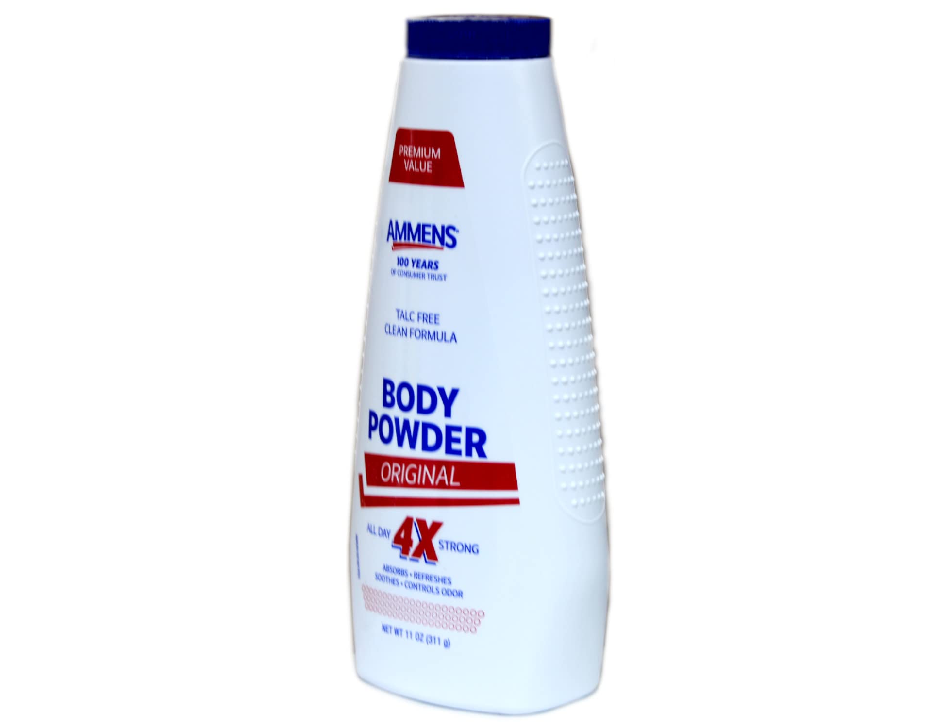 Ammens Body Powder Original texture helps soothe minor skin irritations.