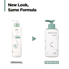 AMOS PROFESSIONAL Green Tea Active Shampoo lather demonstrates rich cleansing foam