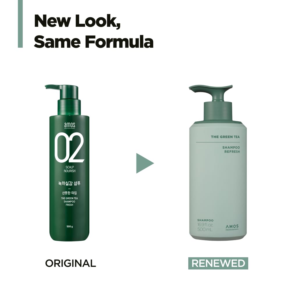 AMOS PROFESSIONAL bottle demonstrates foaming texture for added hair volume.