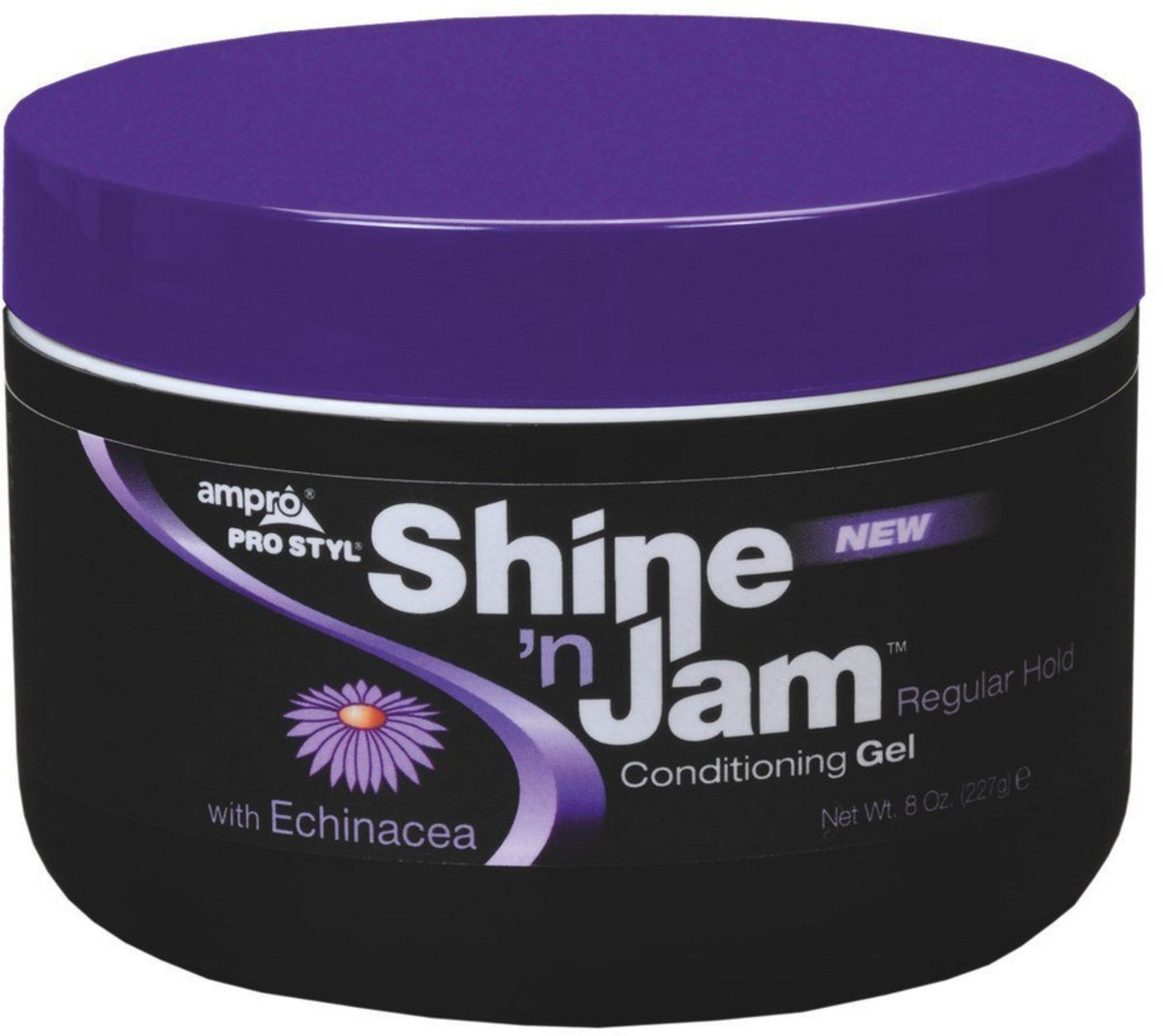AmPro Shine 'n Jam bottle pour for easy styling and frizz control