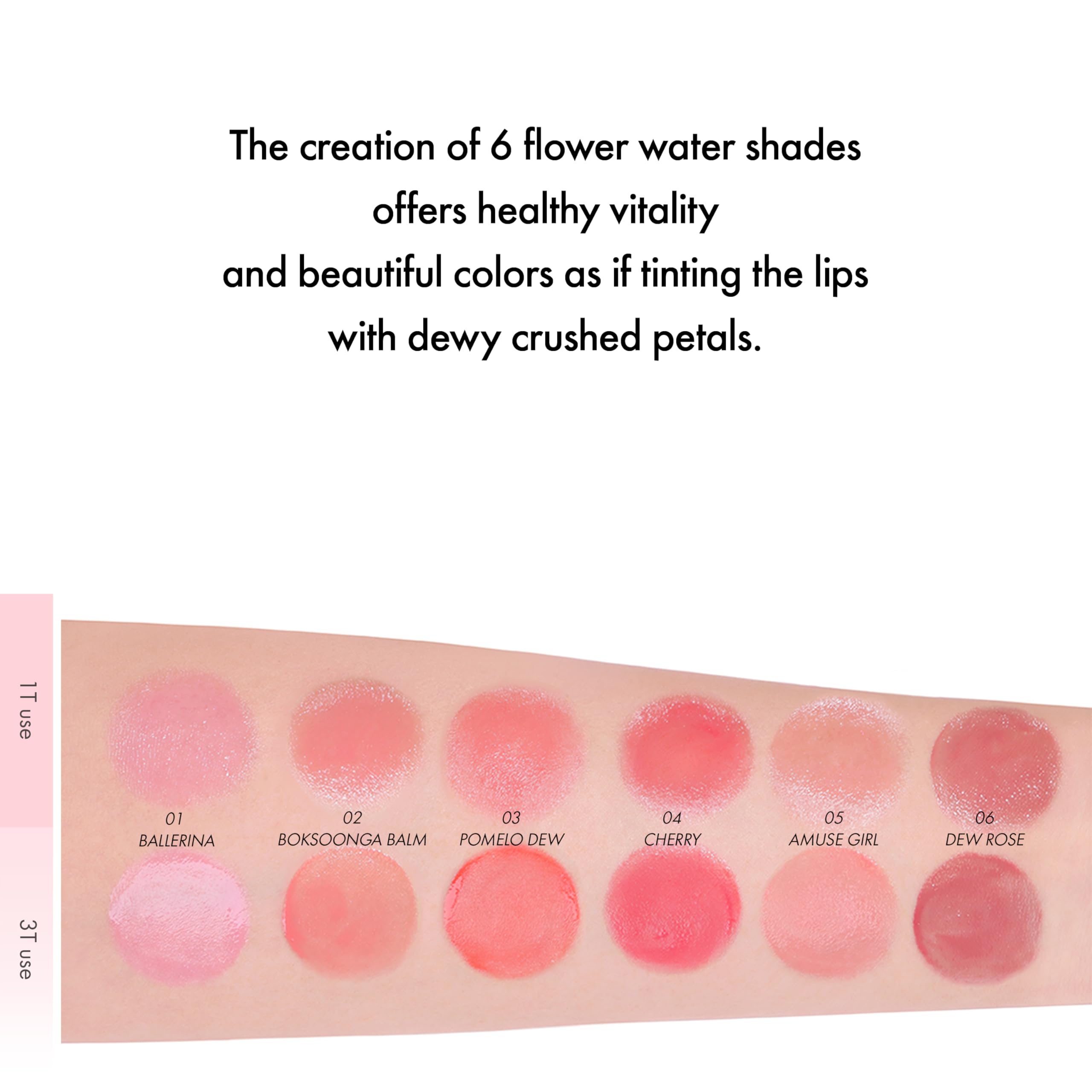 Amuse Seoul Dew Balm 01 Ballerina ingredients label notes vegan, green ingredients.