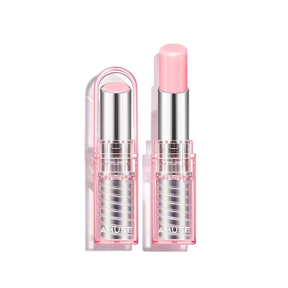 Amuse Seoul Dew Balm 01 Ballerina packaging shows a sleek, eco-friendly design.