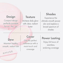 Cheek swatch displays radiant, believable glow and coverage.