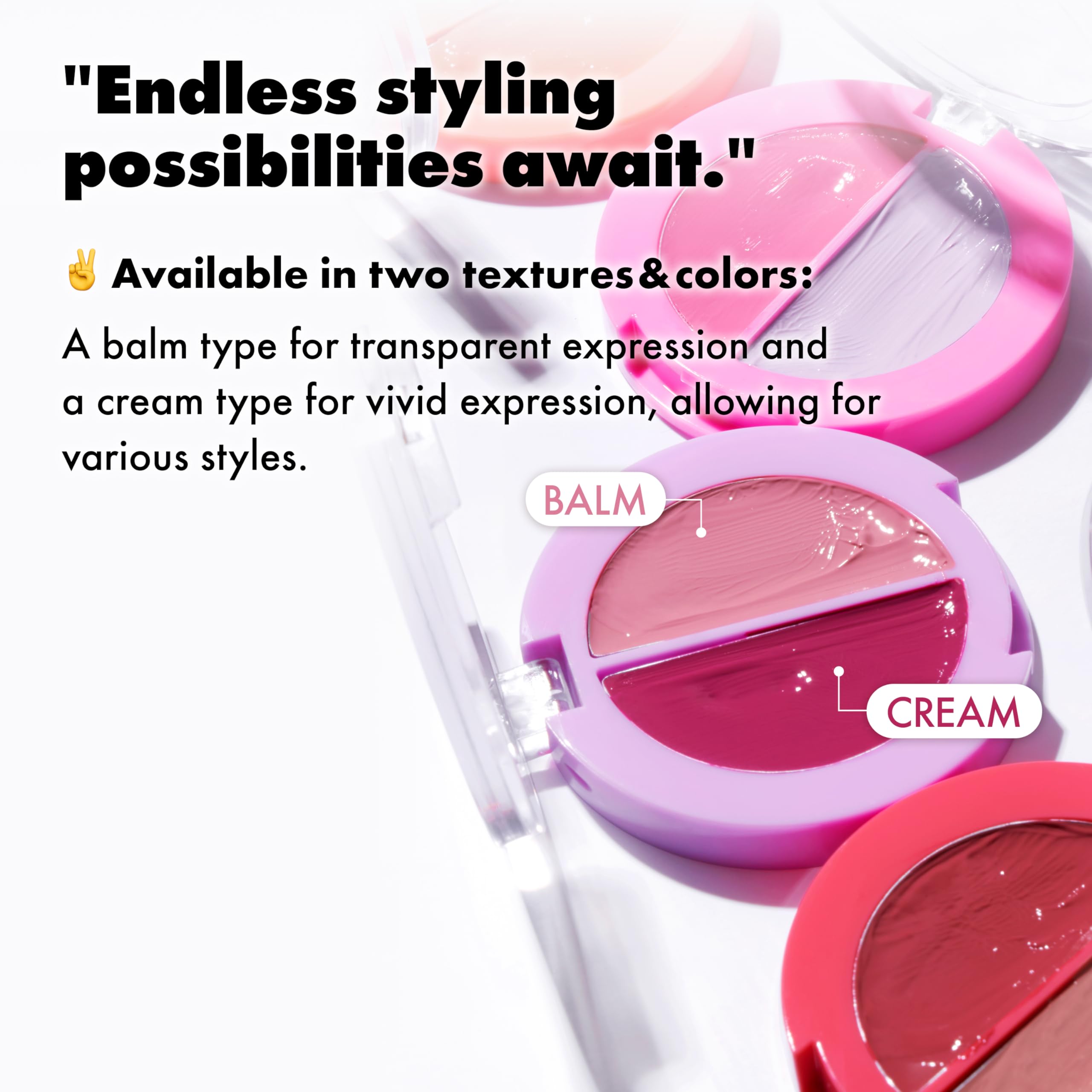 Amuse SEOUL Grapе Balm travel compact ready for on-the-go touch-ups