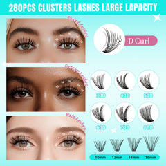 AMZGIRL 12mm clusters beside ruler to show length and natural proportion advantage