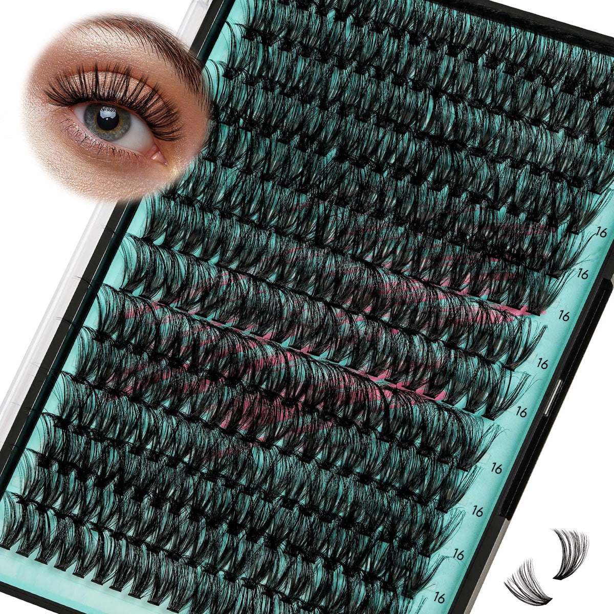 AMZGIRL front tray showing 280 clusters and organized layout for easy use