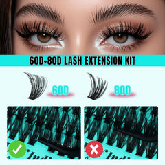 AMZGIRL applicator with lash bond and seal illustrating easy at-home application