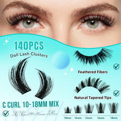 AMZGIRL close-up of individual manga lash spikes with visible texture benefit