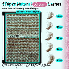 AMZGIRL close-up of lash cluster fibers highlighting natural texture