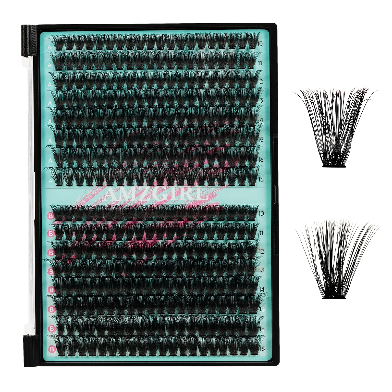 AMZGIRL LASH front packaging showing full kit and neat storage benefit