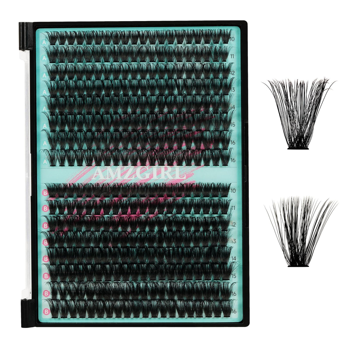 AMZGIRL LASH front packaging showing full kit and neat storage benefit