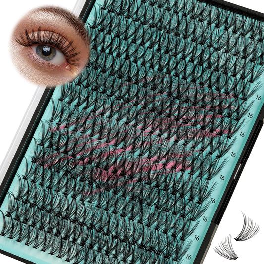 AMZGIRL front tray view showing 280pcs clusters and neat layout, easy selection benefit