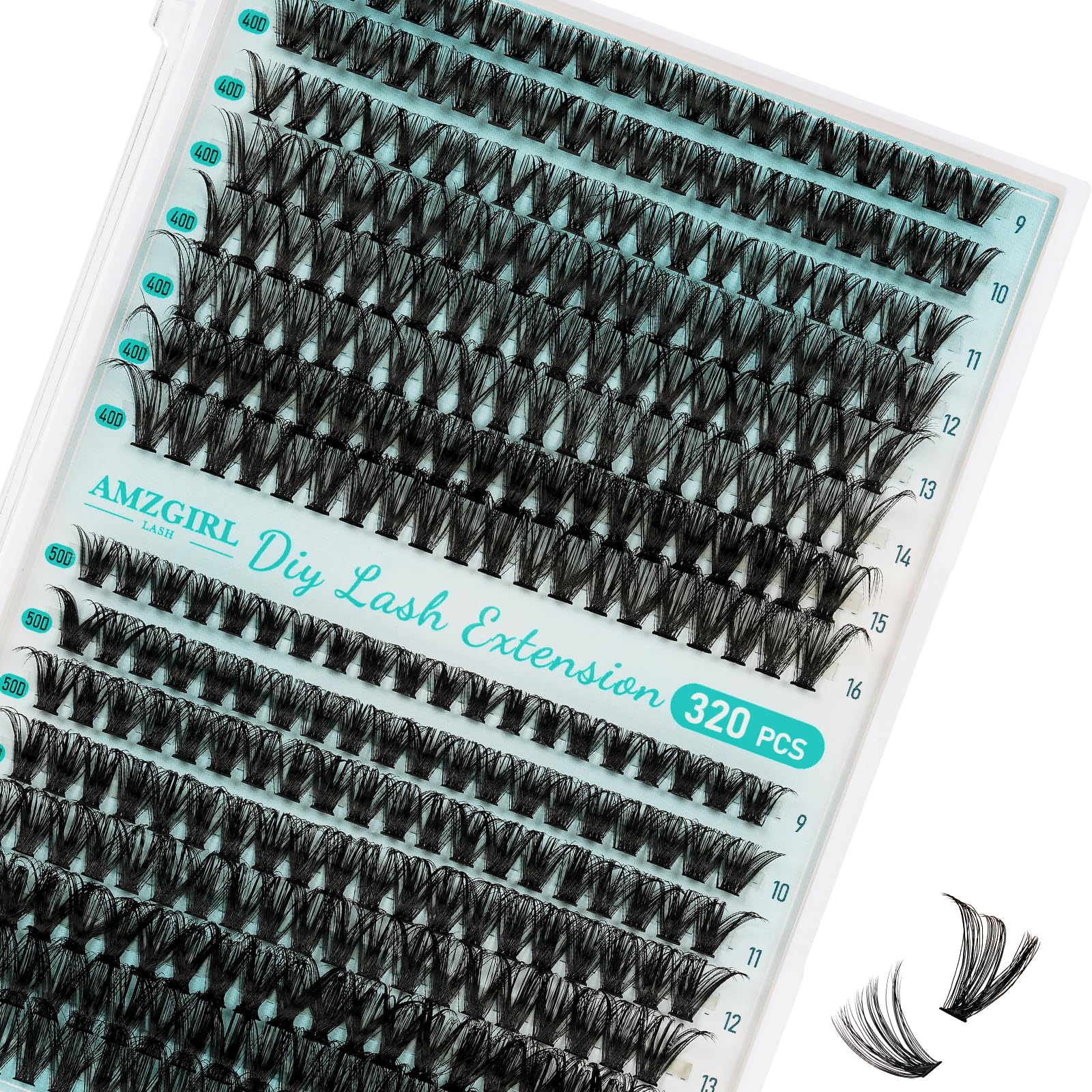 AMZGIRL LASH front packaging showing kit contents and benefit of all-in-one convenience