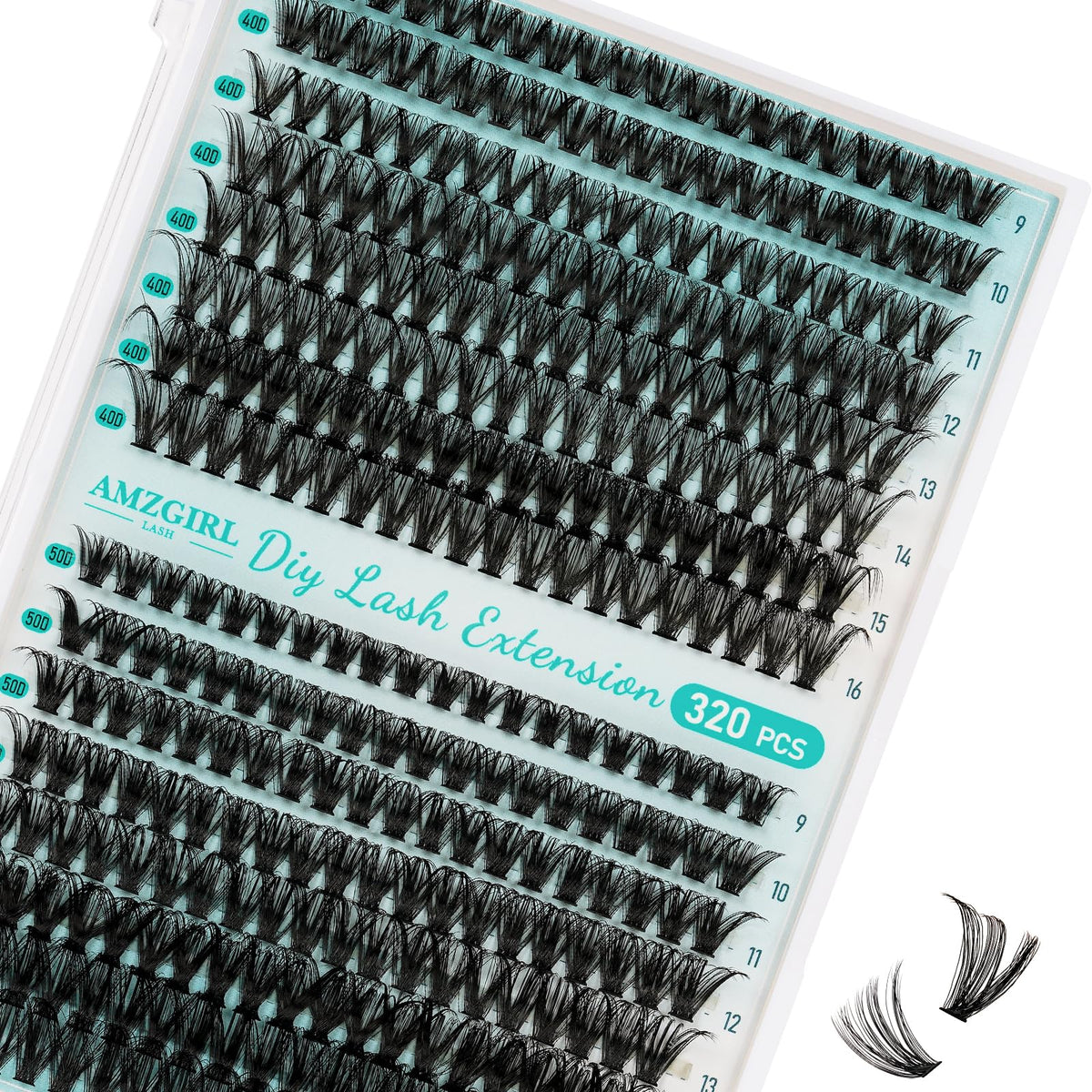 AMZGIRL LASH front packaging showing kit contents and benefit of all-in-one convenience