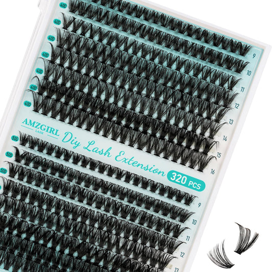 AMZGIRL LASH front packaging showing kit contents and benefit of all-in-one convenience
