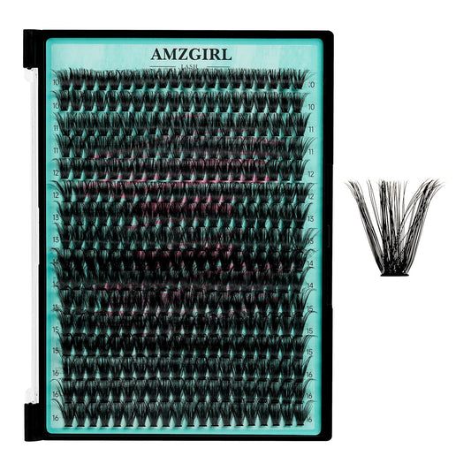 AMZGIRL front packaging showing full fluffy clusters kit for easy styling