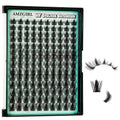 AMZGIRL LASH Manga Lash Clusters C-Curl 140 Spikes — Doll-Eye Volume, Lightweight Comfort