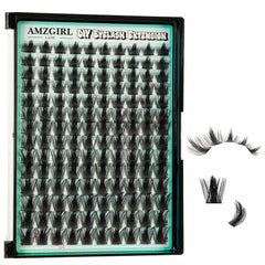 AMZGIRL front packaging showing 140 C-curl clusters and quick benefit