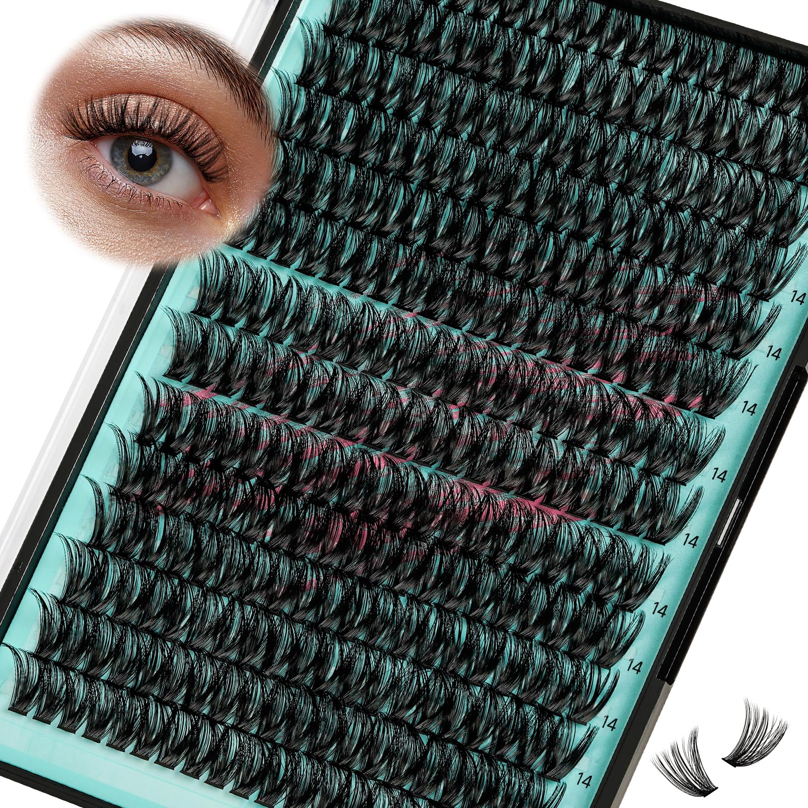 AMZGIRL front tray view showing 280 50D 14mm clusters for versatile styling