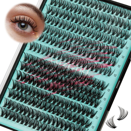 AMZGIRL tray front view showing 280 lash clusters for quick application and convenience