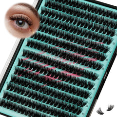 AMZGIRL front tray showing 280 cluster lashes for quick volume