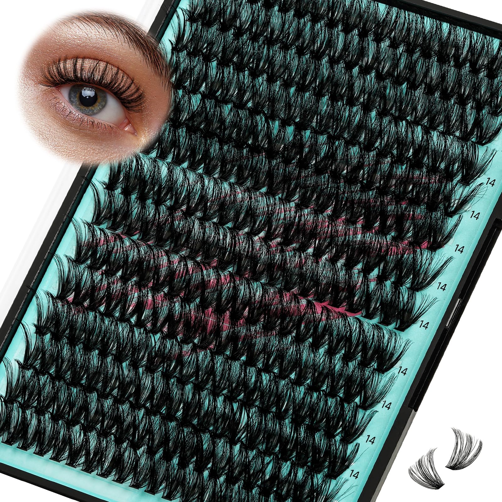 AMZGIRL front tray showing 280 clusters and organized layout for easy selection and speed