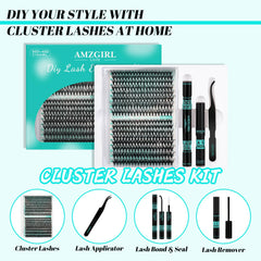 AMZGIRL LASH side-by-side 30D and 40D clusters showing volume choices