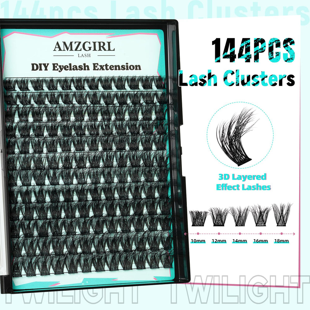 AMZGIRL LASH 3D cluster design for fuller eyes with light feel