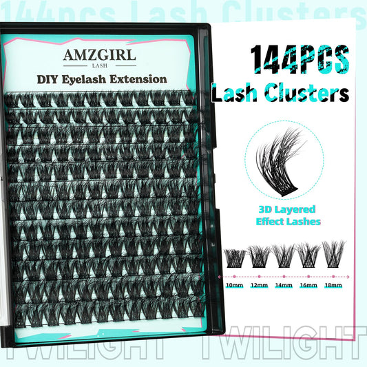 AMZGIRL LASH 3D cluster design for fuller eyes with light feel