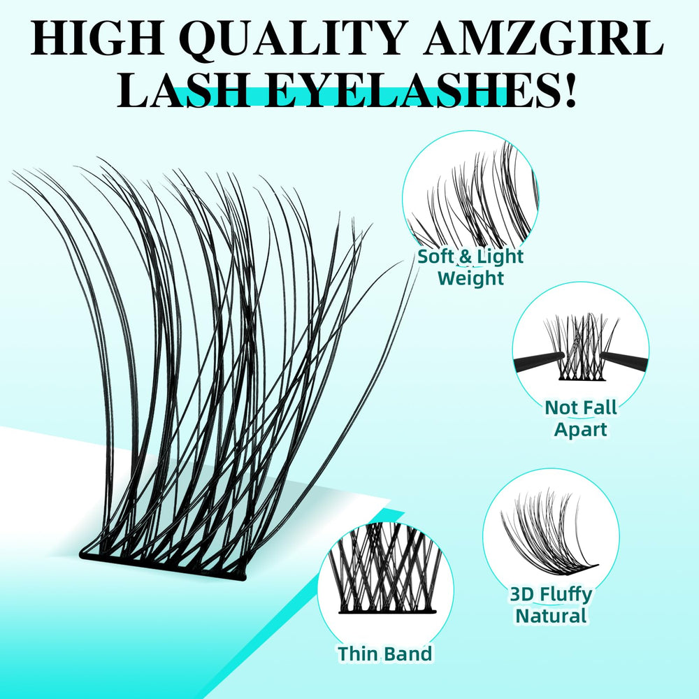 AMZGIRL LASH application in hand demonstrating easy DIY placement and control