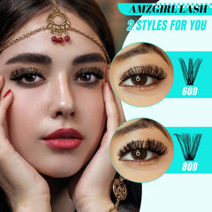 AMZGIRL LASH application steps show at-home styling options