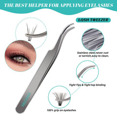 AMZGIRL LASH applicator and tweezers detail for precise placement