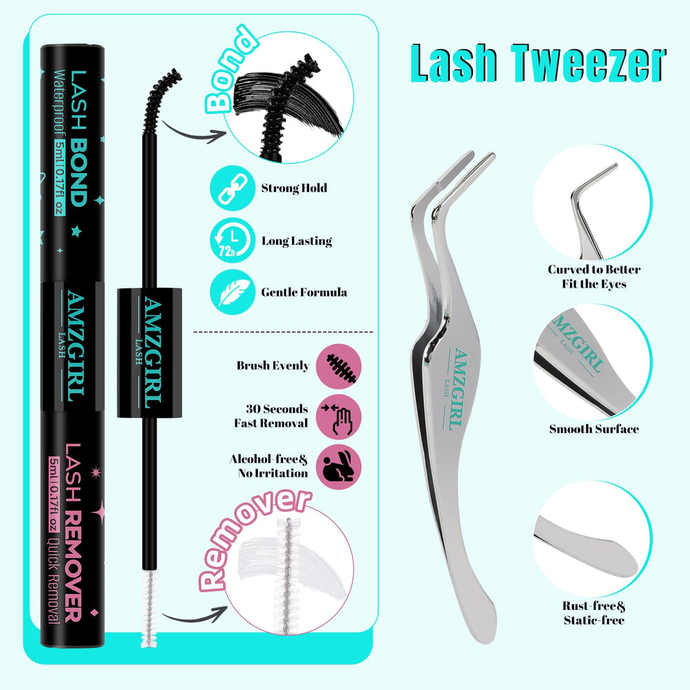 AMZGIRL lash applicator tools ensure accurate, mess-free application