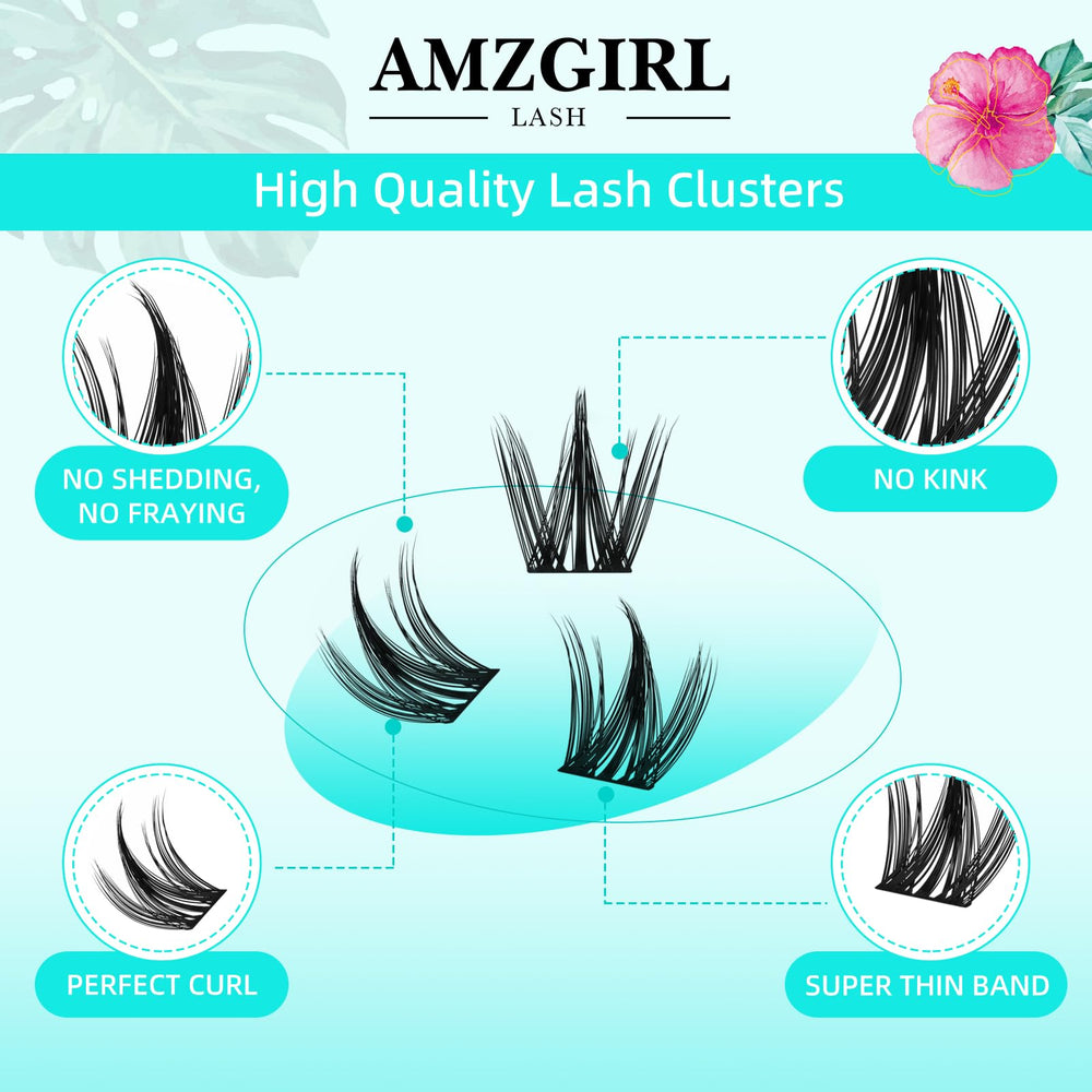 AMZGIRL LASH ultra-thin wider band detail for fast DIY application