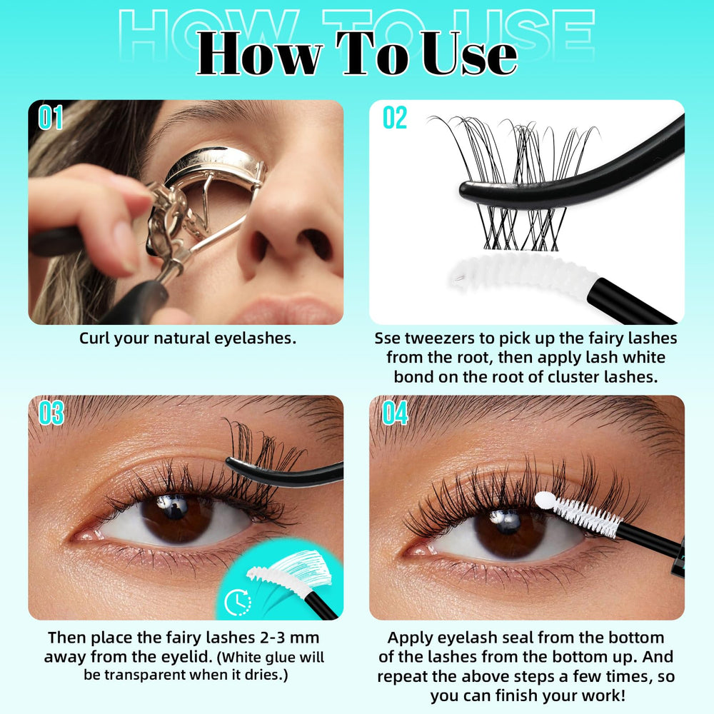 AMZGIRL LASH beginner-friendly three-step Bond Apply Seal for at-home use.