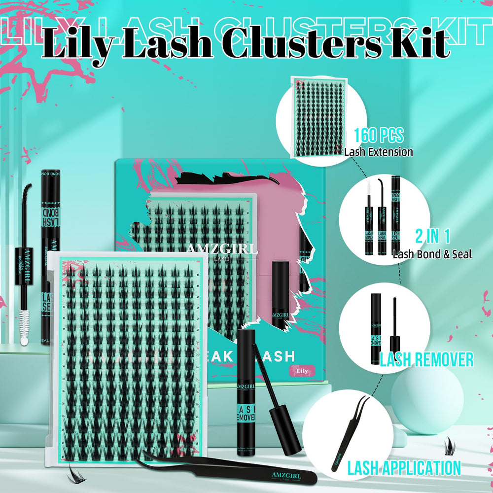 AMZGIRL LASH Bond & Seal shown for sweat-proof, clear-drying lashes