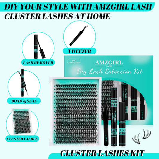 AMZGIRL LASH close-up of cluster tips showing soft texture and natural finish benefit