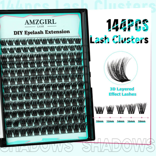AMZGIRL LASH 3D clusters in use for full dramatic look