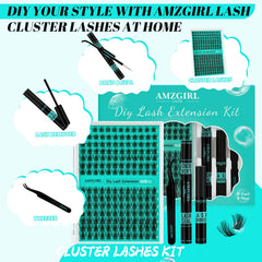 AMZGIRL LASH close-up of cluster fibers showing soft, blendable texture