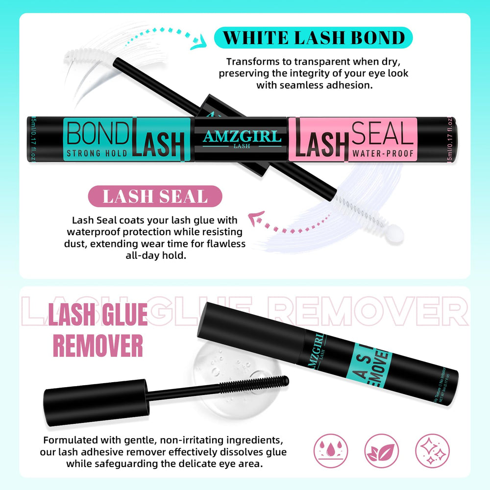 Removedor de pegamento AMZGIRL LASH para limpieza suave.