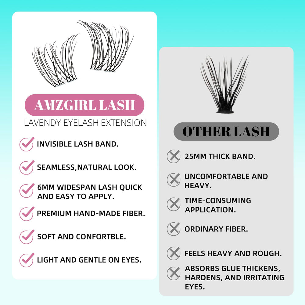 Rendimiento a prueba de agua AMZGIRL LASH para uso diario y actividades.