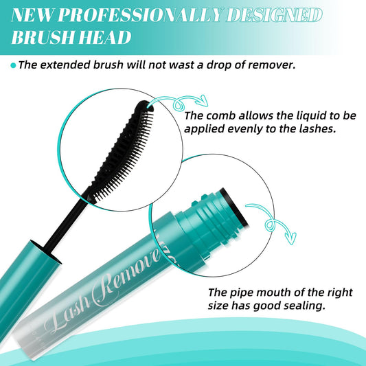 AMZGIRL LASH comb-shaped brush head close-up for precise glue application and minimal waste