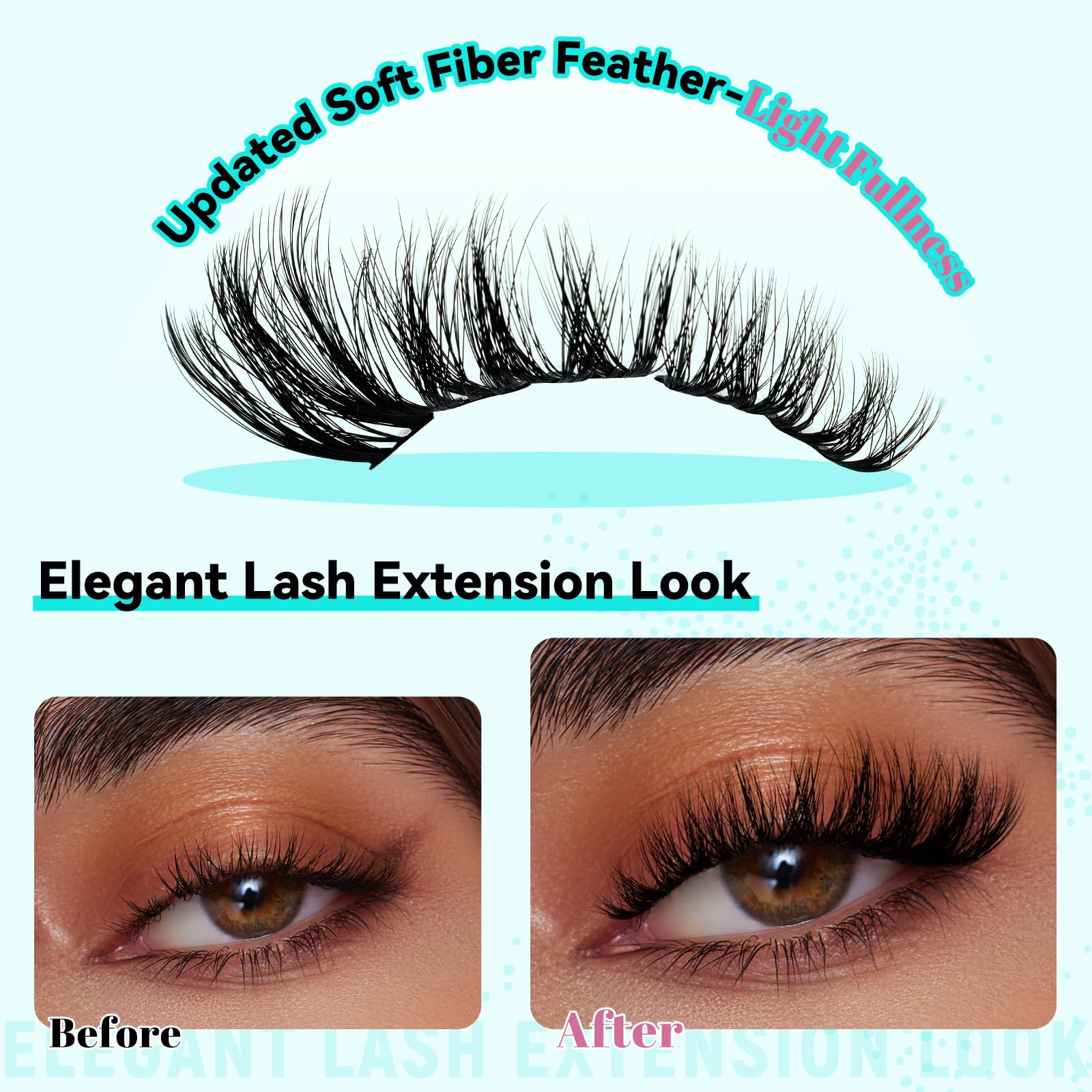 AMZGIRL LASH 10-18mm D-curl clusters for customizable volume