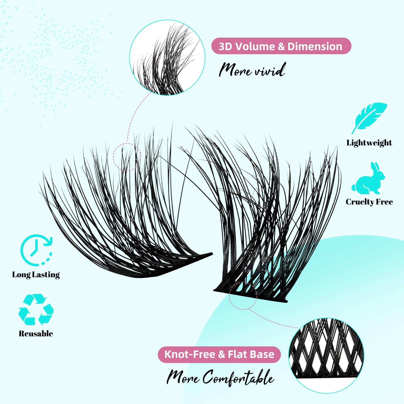 AMZGIRL LASH D‑Curl extensions blend naturally and wear securely