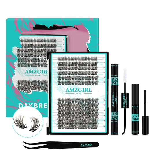 AMZGIRL LASH Daybreak 144-cluster lashes for at-home customizable volume.