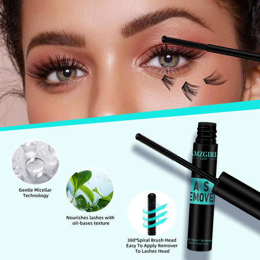 AMZGIRL LASH dropper detail applying precise drops to adhesive points, controlled use