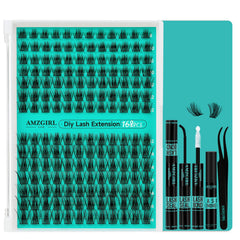 AMZGIRL LASH extension kit contents for DIY lash styling and convenient all-in-one setup.